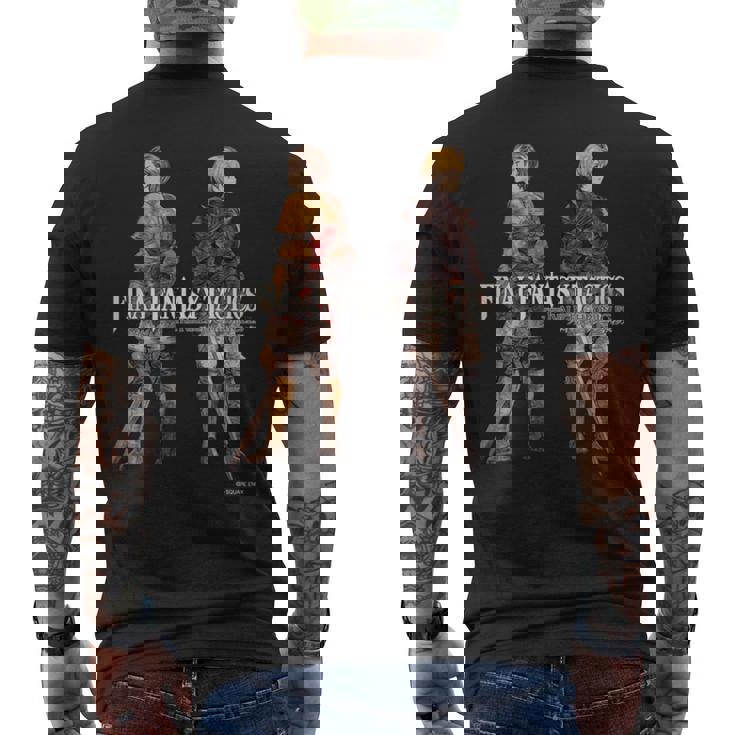 『ファイナルファンタジータクティクス – イヴァリース クロニクルズ』 ラムザ＆ディリータ 長袖tシャツ メンズTシャツ バックプリント
