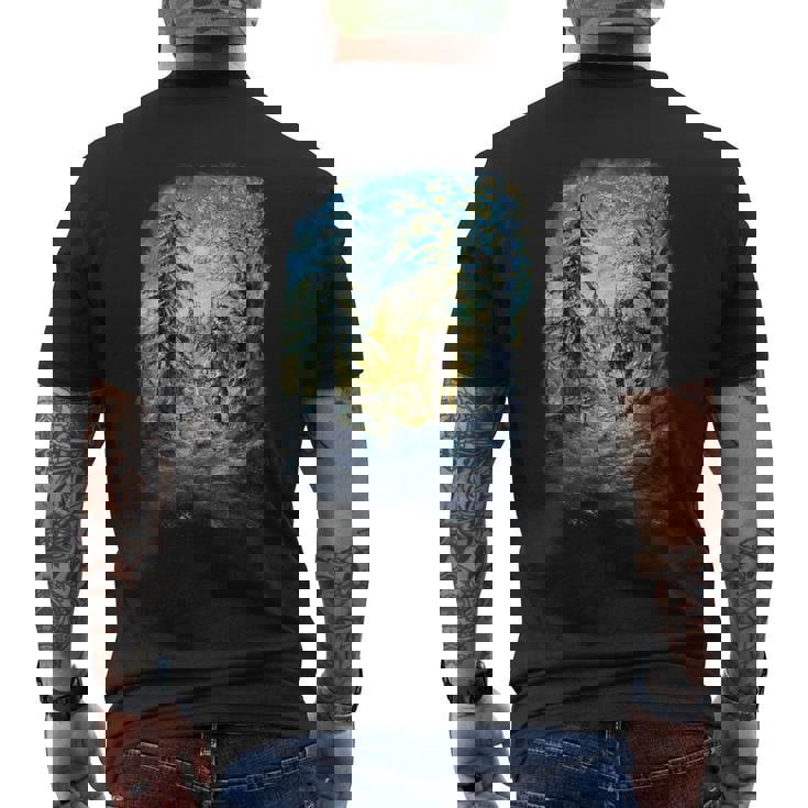 【公式】『オクトパストラベラー0』キービジュアルイラスト メンズTシャツ バックプリント