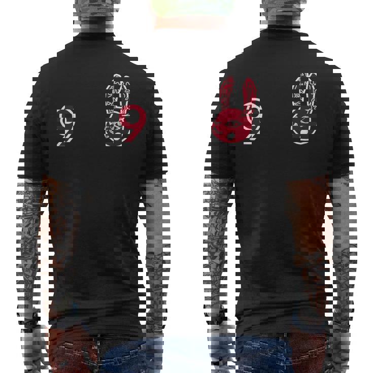 うさぎ星人 ユウサミイ背番号９ メンズTシャツ バックプリント