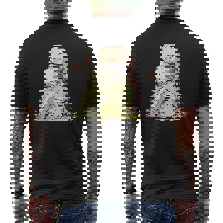 おもしろ爬虫類 かわいいトカゲ ヤモリ 動物 長袖tシャツ メンズTシャツ バックプリント