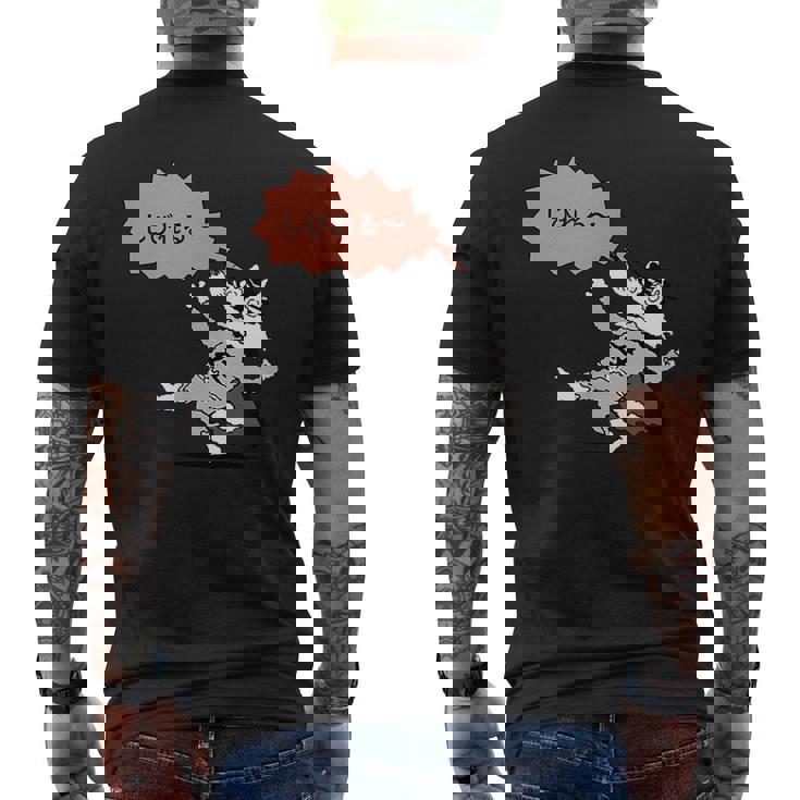 かいけつゾロリtシャツ大さくせん 「しびれる」 メンズTシャツ バックプリント