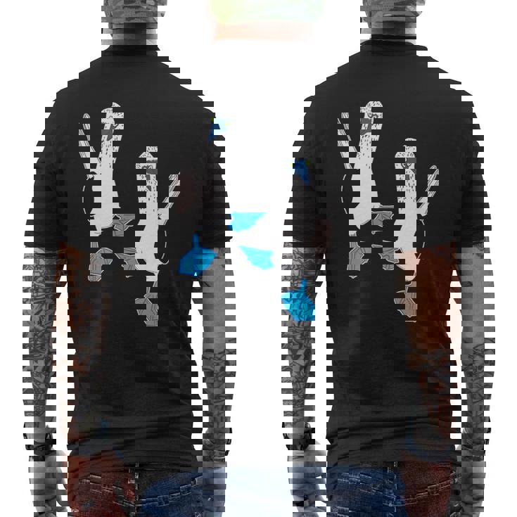 かわいいアオアシカツオドリ。 メンズTシャツ バックプリント