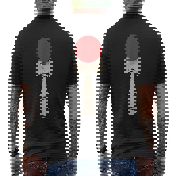 けん玉 日本製ボールとカップシャツ メンズTシャツ バックプリント