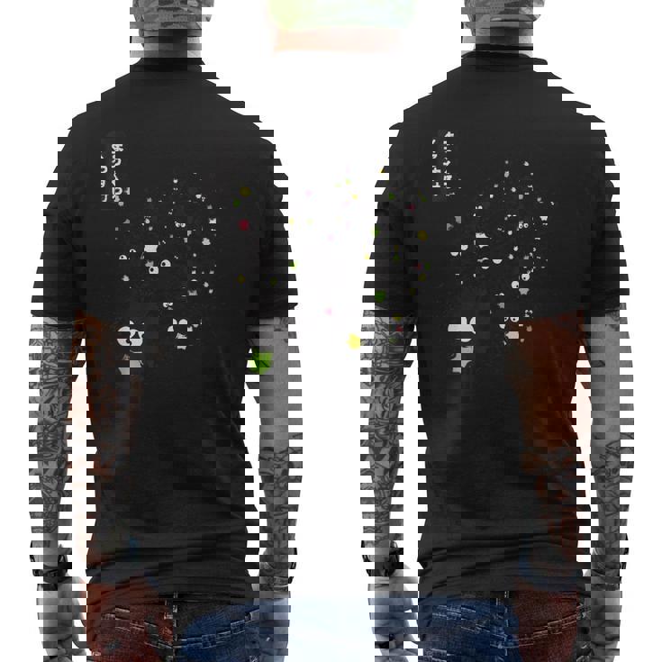 まっくろ くろすけ メンズTシャツ バックプリント