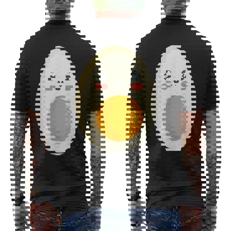 ゆで卵 朝食用卵 メンズTシャツ バックプリント