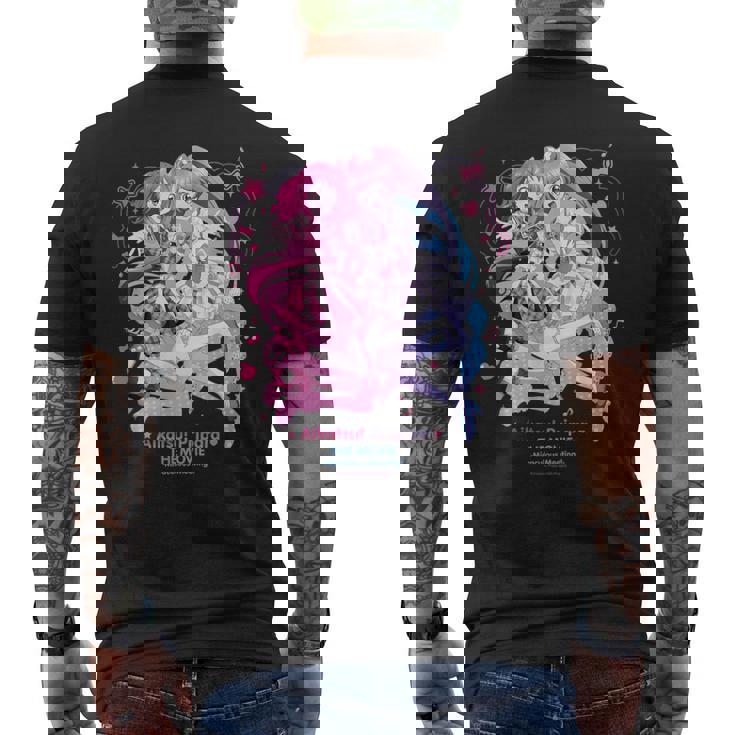 アイカツ！×プリパラ（あかり＆らぁら） メンズTシャツ バックプリント