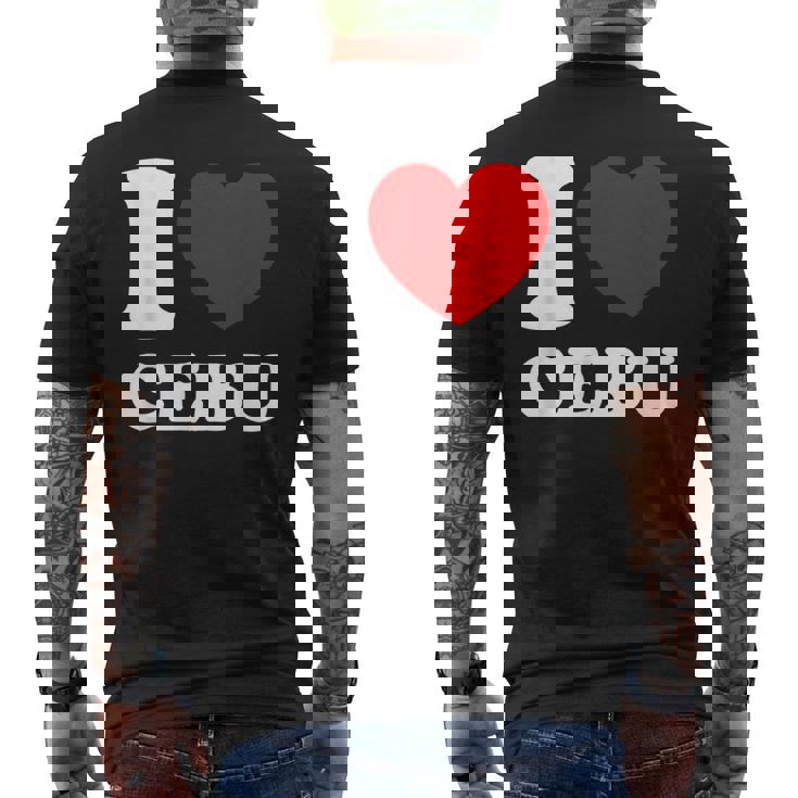 アイラブセブ、フィリピン、フィリピン メンズTシャツ バックプリント