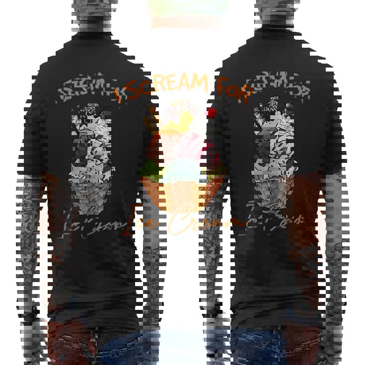 アイ・スクリーム・フォー・アイスクリーム メンズTシャツ バックプリント