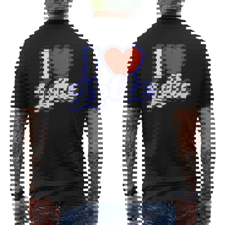 アイ・ラブ・ロッテ メンズTシャツ バックプリント