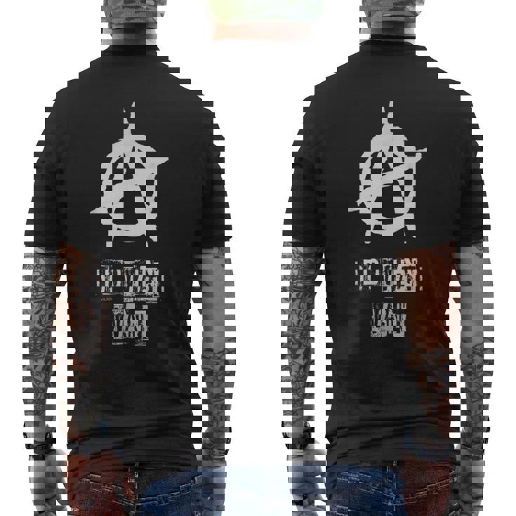 アナーキーサイン、カオス、パンク、パンクロック、アナーキー メンズTシャツ バックプリント