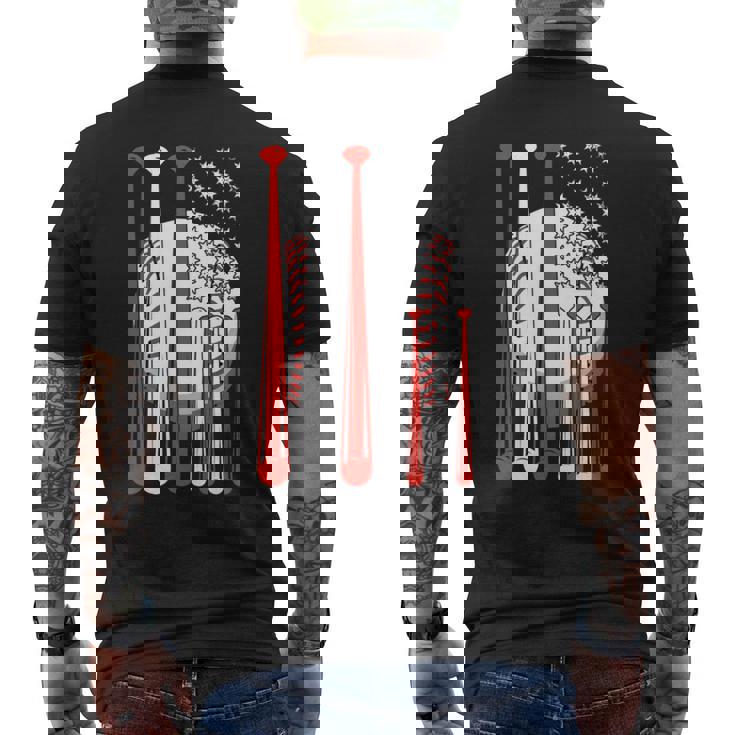 アメリカ 旗 国際的 ソフトボール 野球 メジャーリーグ プロリーグ スポーツ 名高い 大衆的 がいこく 選手会 長袖tシャツ メンズTシャツ バックプリント