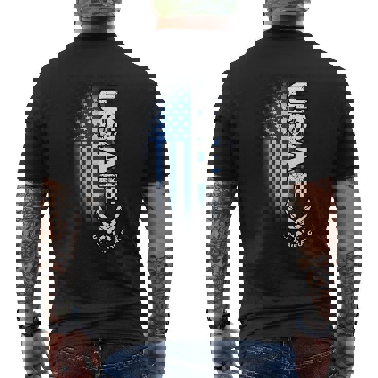 アメリカ空軍 長袖tシャツ メンズTシャツ バックプリント