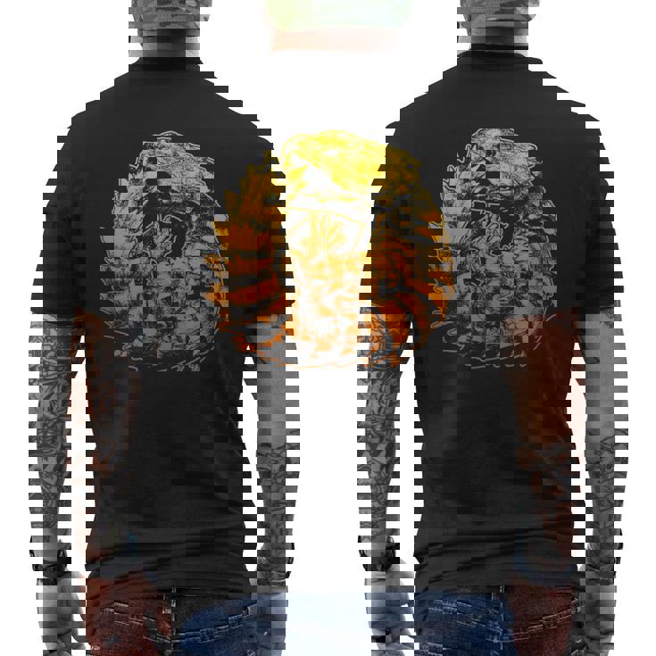 アルマジロトカゲ メンズTシャツ バックプリント