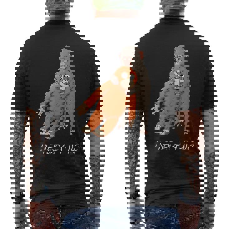 アローンベイビーモンキーパンチ 抱きしめたい可愛いデザイン メンズTシャツ バックプリント