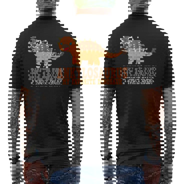アンキロサウルス My Favorite 恐竜キッズアンキロサウルス メンズTシャツ バックプリント