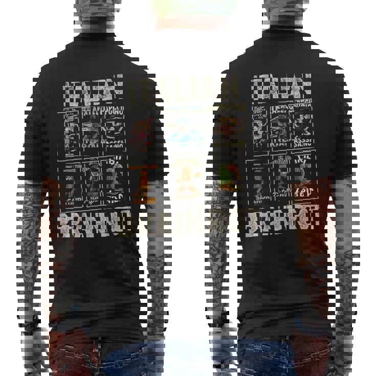 イタリアン・ブレインロット Italian Brainrot メンズTシャツ バックプリント