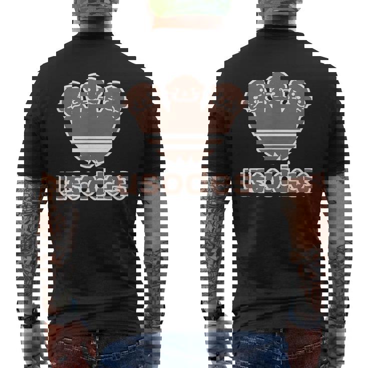 ウソデス Usodes かわうそです。《ブラウン 茶》コツメカワウソ かわいい ブランド パロディ 面白い メンズTシャツ バックプリント