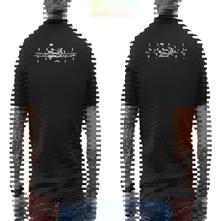 エルグエルゴメーターとローイングエクササイズマシン ローイングエクササイズ メンズTシャツ バックプリント