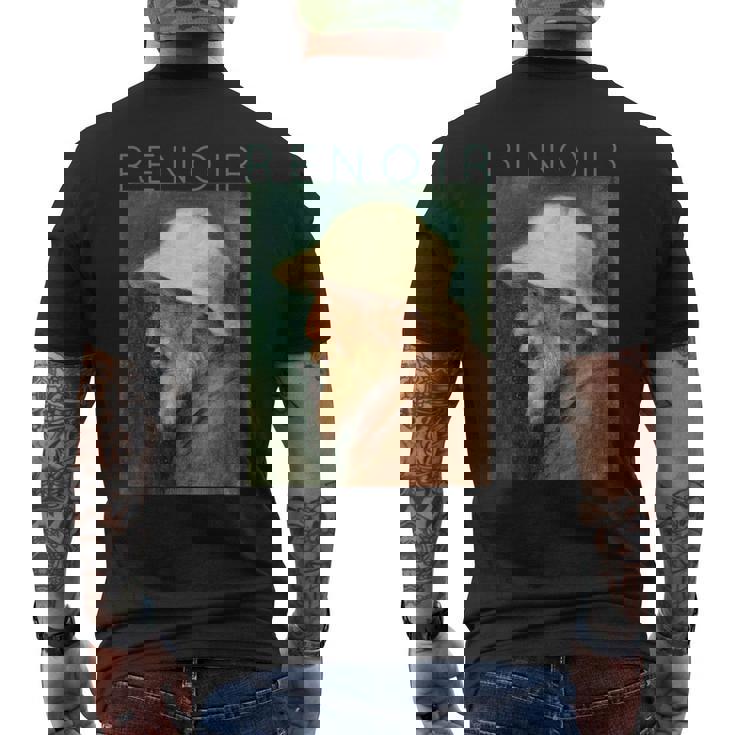 オーギュスト・ルノワール自画像 メンズTシャツ バックプリント