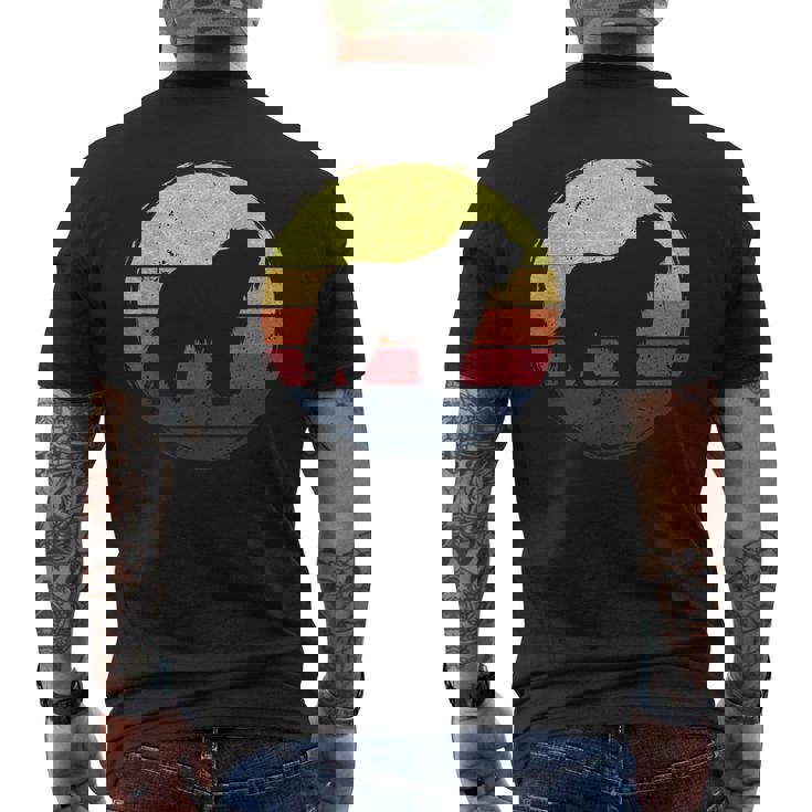 オールドイングリッシュシープドッグドッグレトロデザイン メンズTシャツ バックプリント