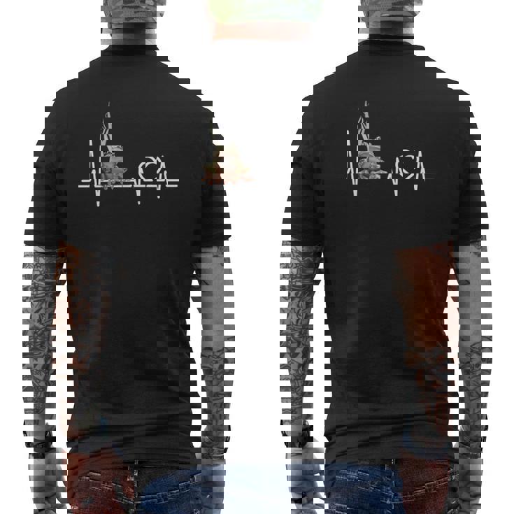 カエルのハートビート 長袖tシャツ メンズTシャツ バックプリント