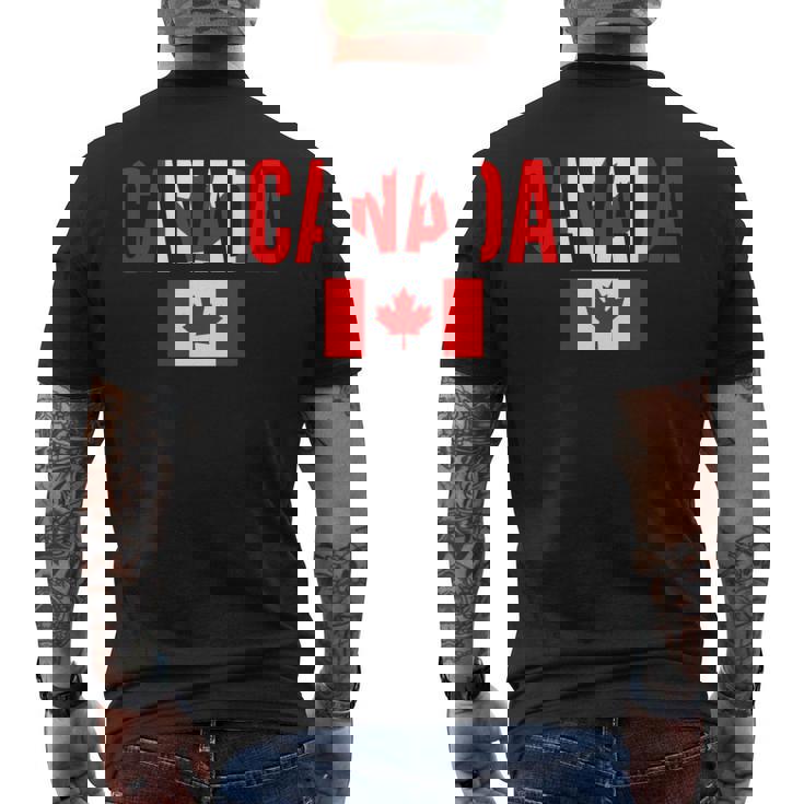 カナダ カナダの国旗 長袖tシャツ メンズTシャツ バックプリント