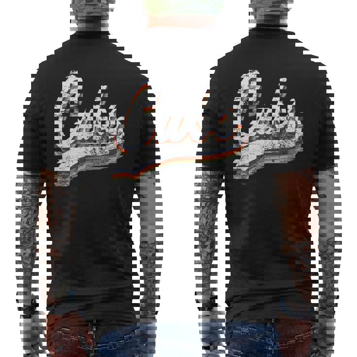 カブス ヴィンテージ メンズTシャツ バックプリント