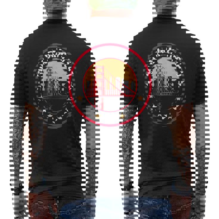 カリフォルニア サンフランシスコ シティ ギフト ブリッジ お土産f メンズTシャツ バックプリント