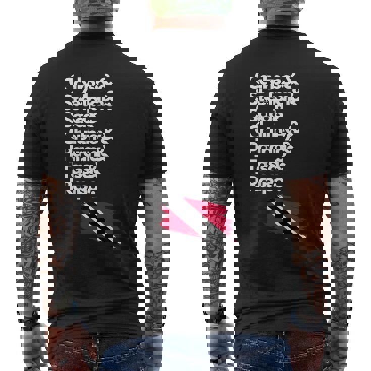 カリプソ スティールパン ソカ チャツネ パラン タッサ ラプソ トリニダード メンズTシャツ バックプリント