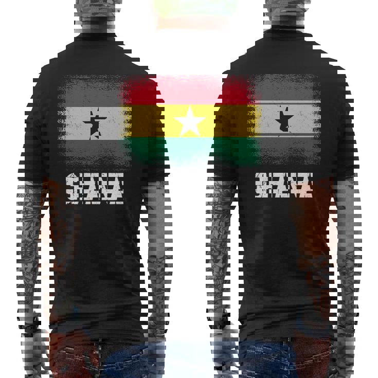 ガーナの旗 ガーナ 長袖tシャツ メンズTシャツ バックプリント