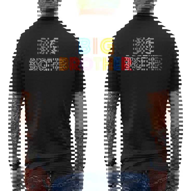 キッズ Big Brother Big Bro -Intage Retro Classic メンズTシャツ バックプリント
