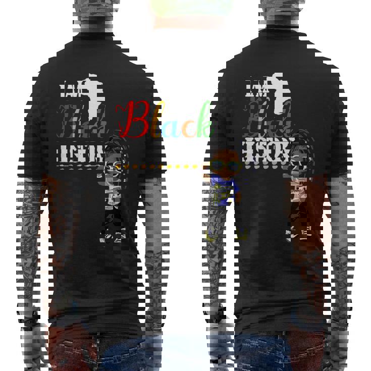キッズ アイ・アム・ブラック・ヒストリー・シャツキッズガールズブラック・ヒストリー・マンス用 メンズTシャツ バックプリント