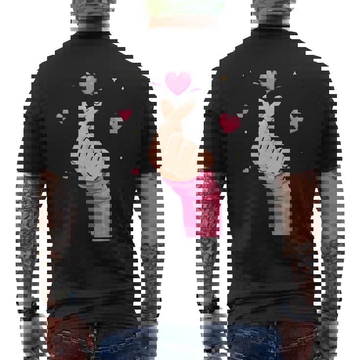 メンズ レディース キッズ グラフィックデザイン バレンタイン ハート ラブ メンズTシャツ バックプリント