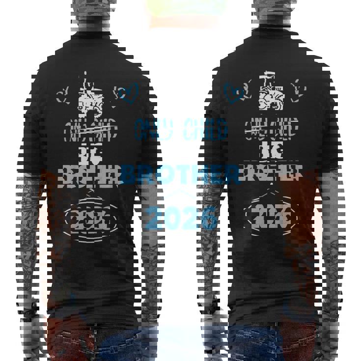 キッズ 一人っ子に取り消し線を引いたトラクター ビッグ ブラザー 2026 メンズTシャツ バックプリント