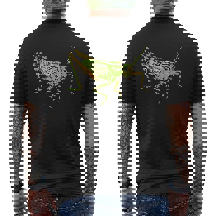 キリギリス アート デザイン イラスト イナゴ キリギリス メンズTシャツ バックプリント