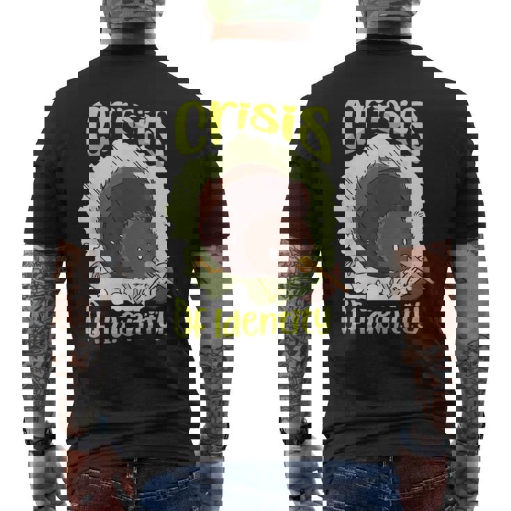 クライシス・オブ・アイデンティティキーウィ・バード・ラヴァー・ニュージーランド メンズTシャツ バックプリント