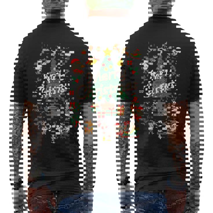 クリスマス サンタ クリスマスツリー レディース キッズ メンズ ダンス かわいい トップス プリント コスチューム メンズTシャツ バックプリント