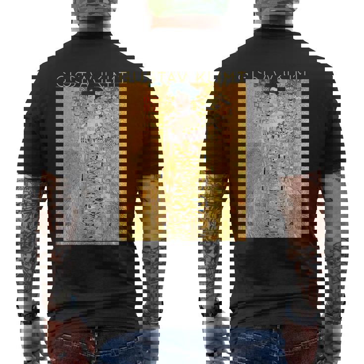 グスタフ・クリムト アデル・ブロッホ・バウアーの肖像 アーティスト向け メンズTシャツ バックプリント