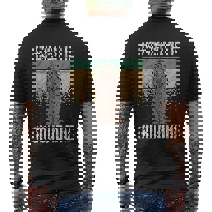 グラウンド・ホッグ Respect The Groundhog メンズTシャツ バックプリント