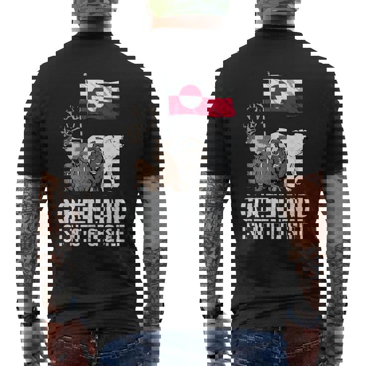 グリーンランド 非売品 グリーンランド 国旗 動物 グリーンランダー メンズTシャツ バックプリント