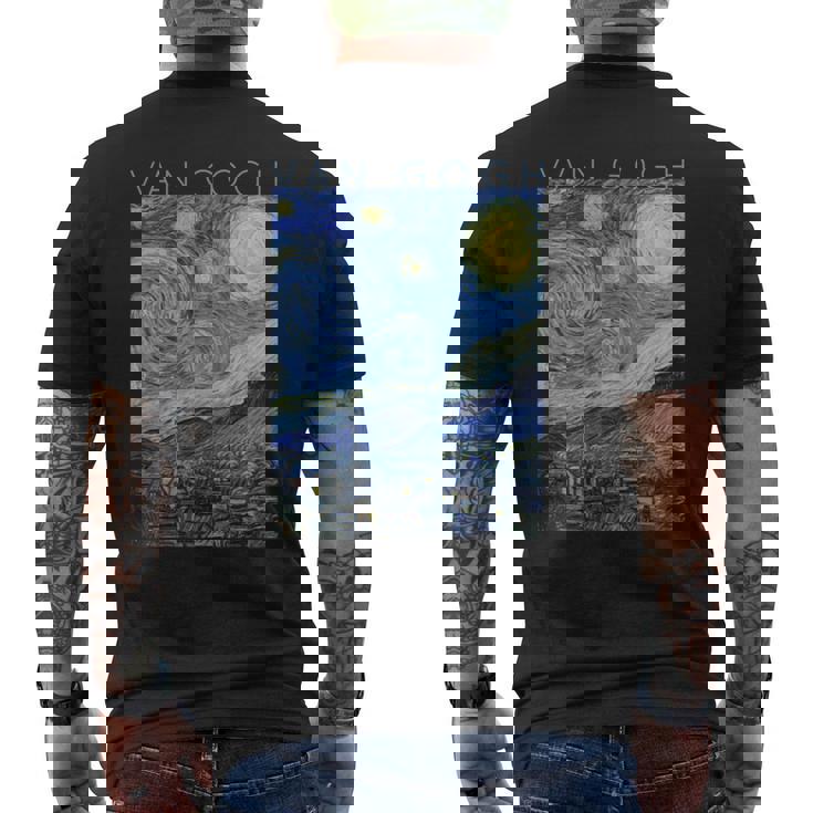 ゴッホ 星月夜 芸術家のためのアート 長袖tシャツ メンズTシャツ バックプリント