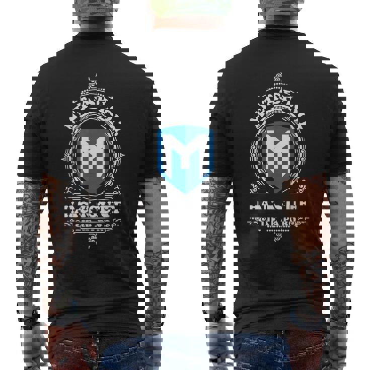 サイバーセキュリティ Metasploit プロのようなものをハック メンズTシャツ バックプリント