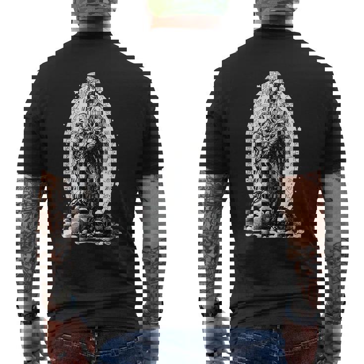 サンクタ・マリア ヴィクトリア 聖母マリア カトリック メンズTシャツ バックプリント