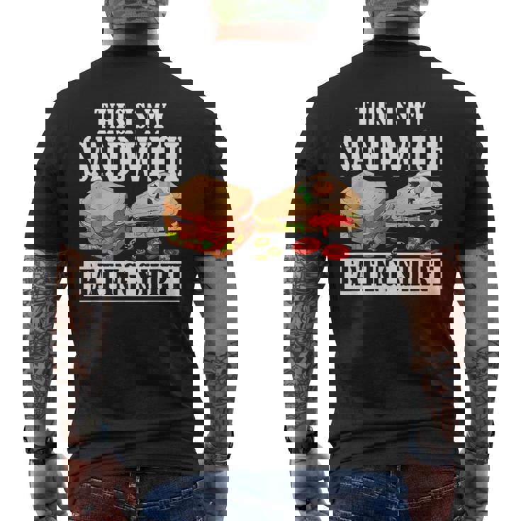 サンドイッチ服 This Is Myandwich Eating メンズTシャツ バックプリント