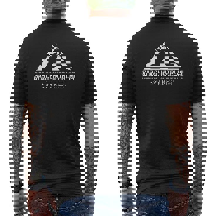 ザールバッハ・ヒンターグレム・エースターライヒ オーストリア メンズTシャツ バックプリント