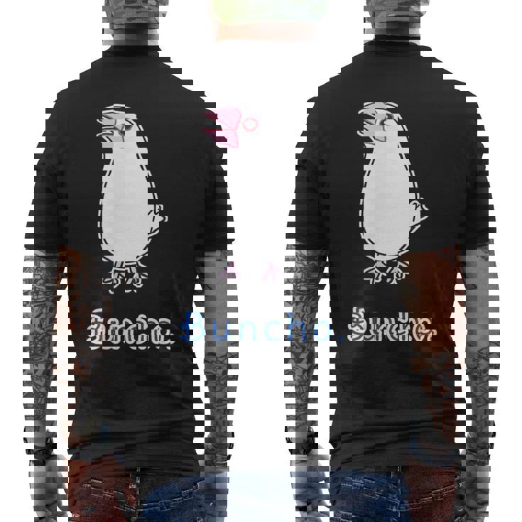 シロブンチョウ さん『トーク』白文鳥【どうぶつフレンズ】かわいい 動物 イラスト メンズTシャツ バックプリント