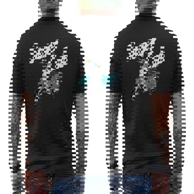 スーパーカブ 50 110 125 バイク ミニ モト スクーター カスタム 原付 二種 長袖tシャツ メンズTシャツ バックプリント