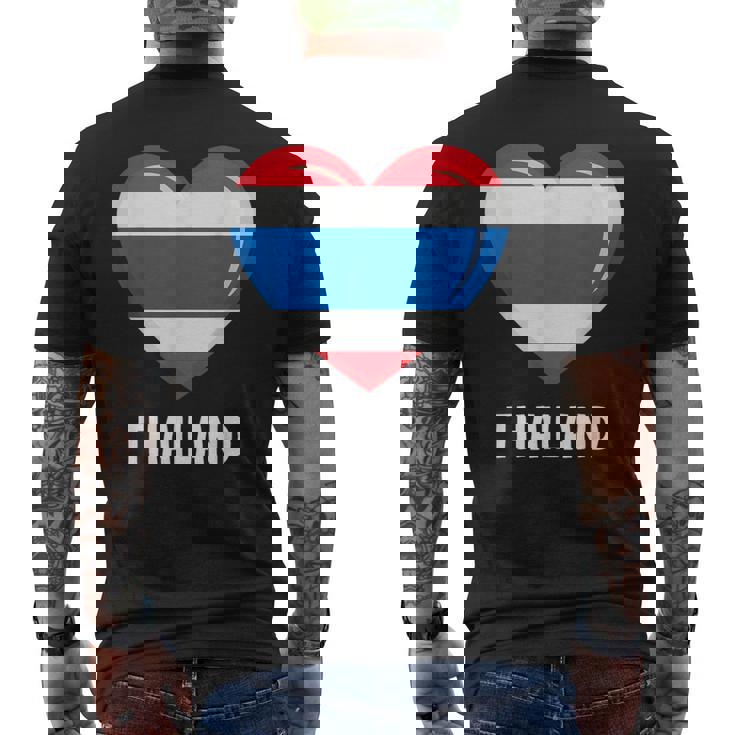 タイ国旗シャツ メンズTシャツ バックプリント