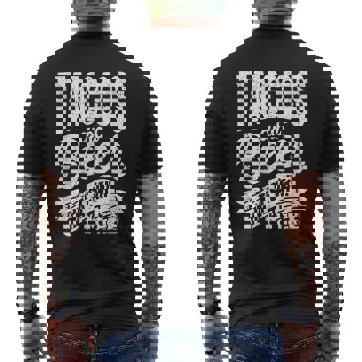 タコス ビール なぜここにいるのか パブ シンコ・デ・マヨ メキシコを飲む メンズTシャツ バックプリント