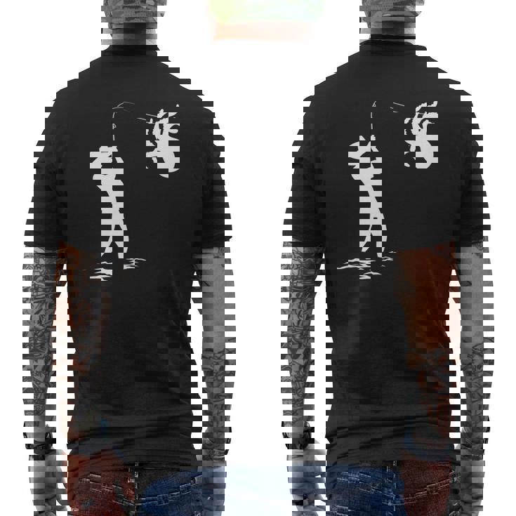 タコ釣り漁師 長袖tシャツ メンズTシャツ バックプリント